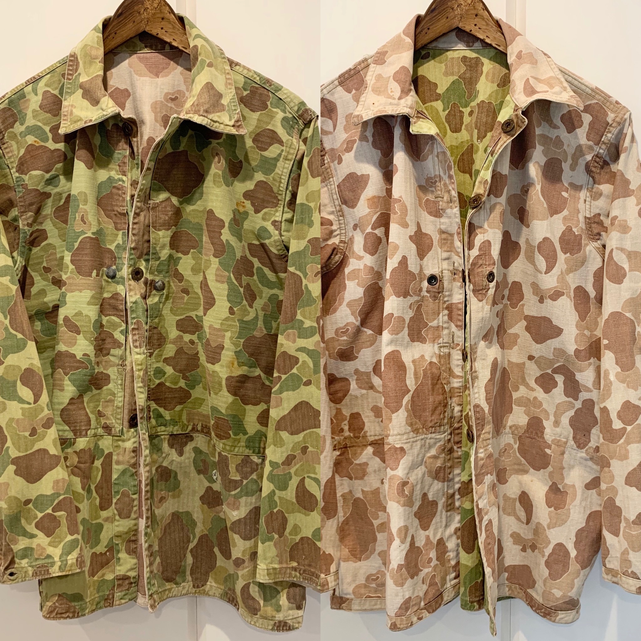 新入荷 40s vintage ダックハンターカモ フロッグスキン P-44 USMC 