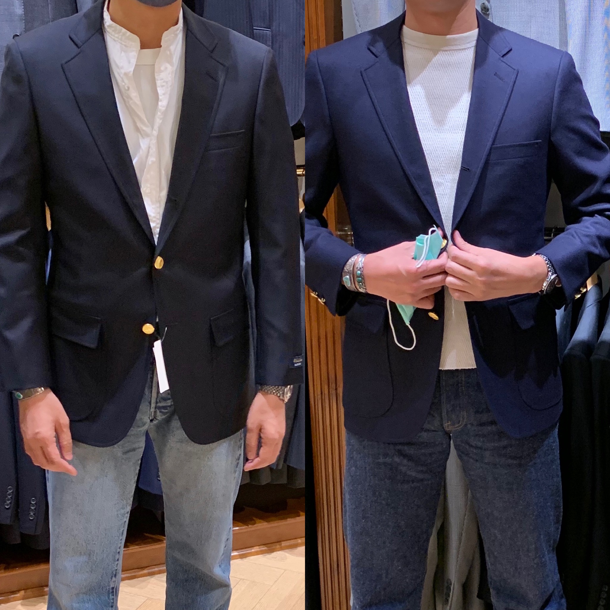 最旬ダウン Brooks Brothers ブレザー 紺ブレ 銀ボタン REGENT FIT