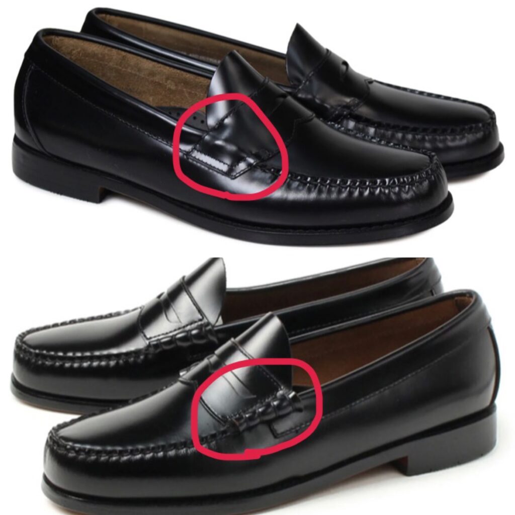 最大15％セット割ghバス ローガン　ローファー　ツートン　黒白　革靴 靴