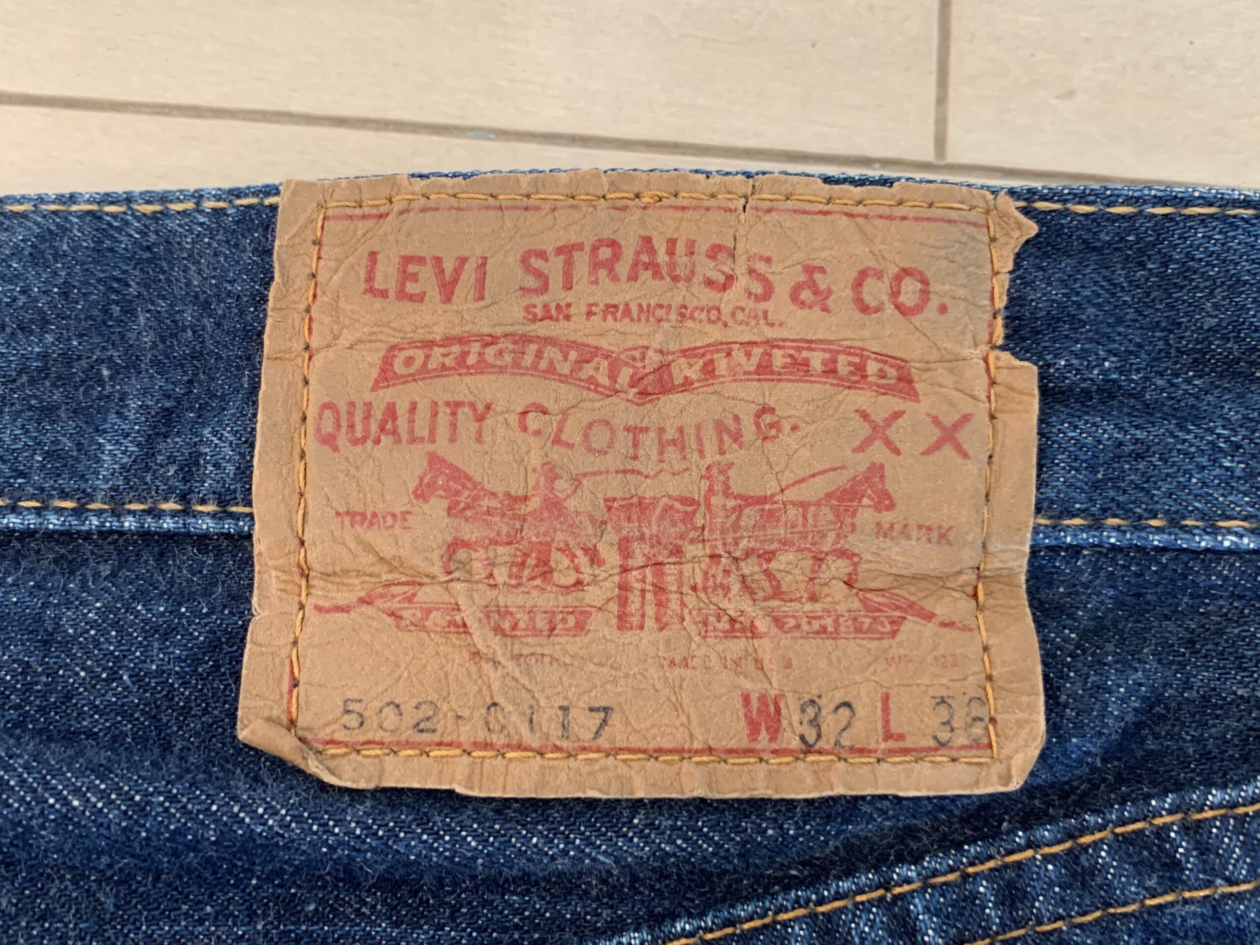 Levi's 502 66前期 リーバイス デッドストック ヴィンテージ - パンツ