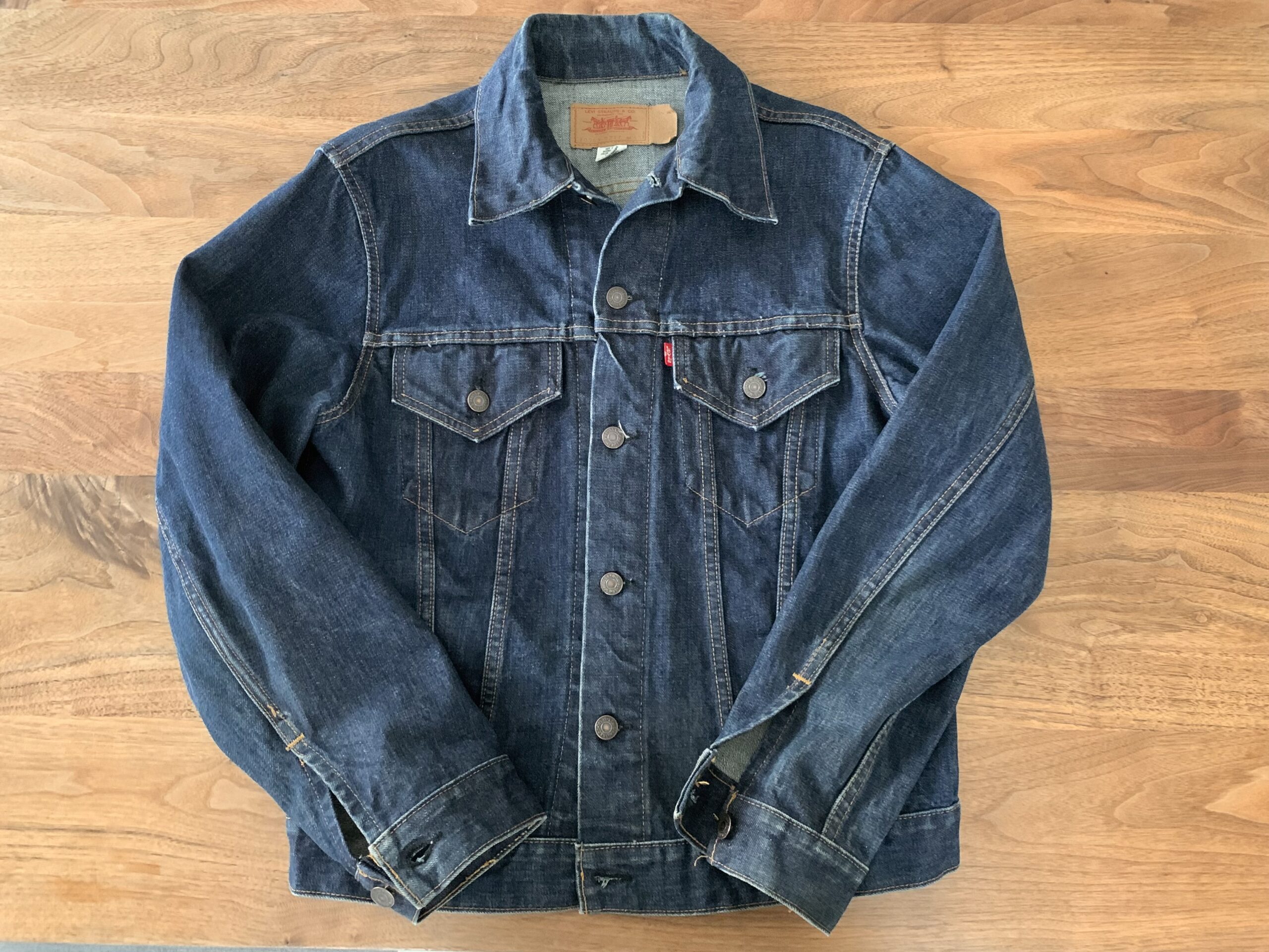 ビンテージ リーバイス LEVI'S デニムジャケット 70505 布ケアタグ実寸